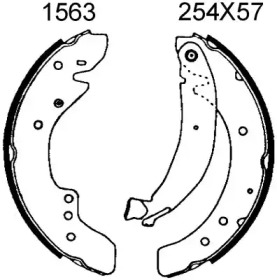 Комплект тормозов BSF 6287