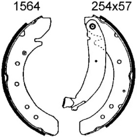 Комплект тормозов BSF 6289