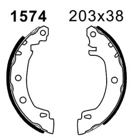 Комплект тормозов BSF 7317