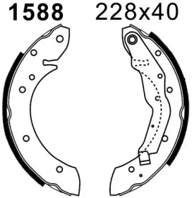 Комплект тормозов BSF 6316