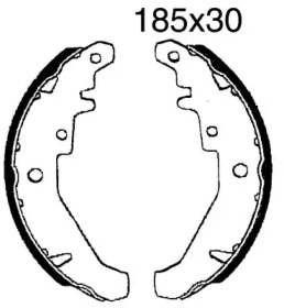 Комплект тормозов BSF 6342