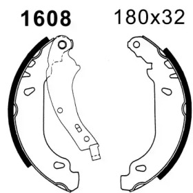 Комлект тормозных накладок BSF 01608