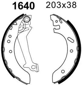 Комплект тормозов BSF 6404