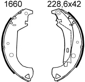 Комплект тормозов BSF 7519