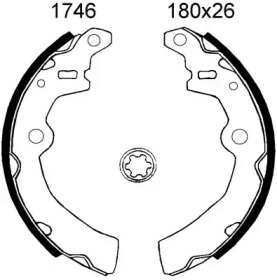 Комплект тормозов BSF 6532