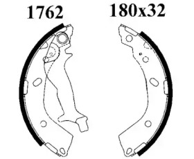 Комлект тормозных накладок BSF 01762