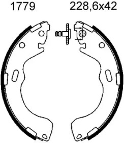 Комлект тормозных накладок BSF 01779