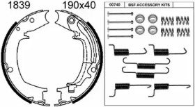 Комлект тормозных накладок BSF 01839K