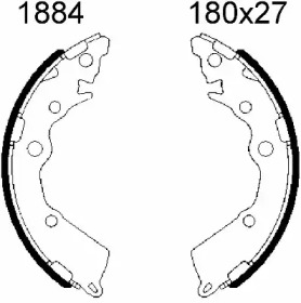 Комлект тормозных накладок BSF 01884