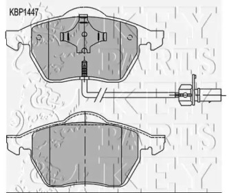 Комплект тормозных колодок KEY PARTS KBP1447