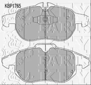 Комплект тормозных колодок KEY PARTS KBP1765