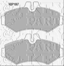 Комплект тормозных колодок KEY PARTS KBP1667