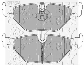 Комплект тормозных колодок KEY PARTS KBP1677
