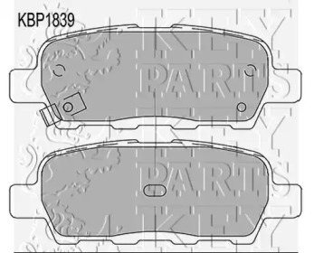 Комплект тормозных колодок KEY PARTS KBP1839