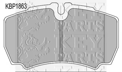 Комплект тормозных колодок KEY PARTS KBP1863