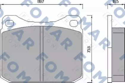 Комплект тормозных колодок FOMAR Friction FO 467883