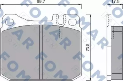 Комплект тормозных колодок FOMAR Friction FO 467981