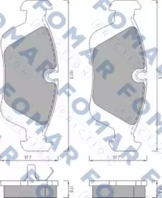 Комплект тормозных колодок FOMAR Friction FO 472081