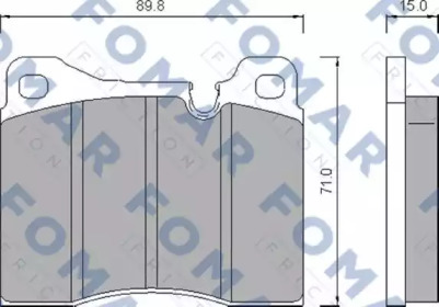 Комплект тормозных колодок FOMAR Friction FO 472286