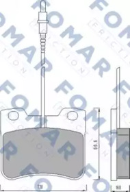 Комплект тормозных колодок FOMAR Friction FO 472981