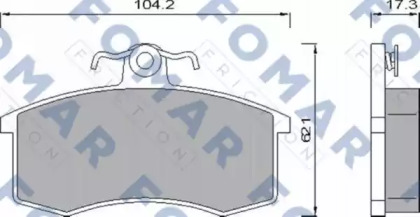 Комплект тормозных колодок FOMAR Friction FO 474381