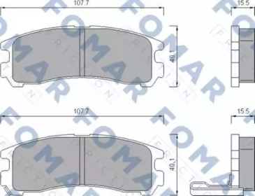 Комплект тормозных колодок FOMAR Friction FO 479481