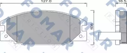 Комплект тормозных колодок FOMAR Friction FO 486681