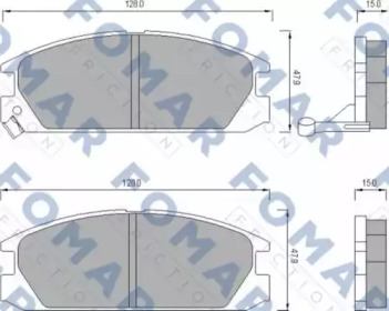 Комплект тормозных колодок FOMAR Friction FO 496881