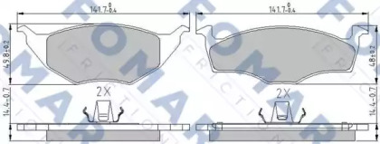 Комплект тормозных колодок FOMAR Friction FO 600481