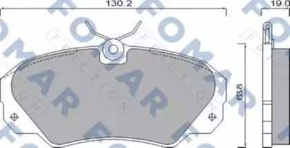 Комплект тормозных колодок FOMAR Friction FO 628581