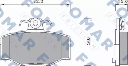 Комплект тормозных колодок FOMAR Friction FO 630981