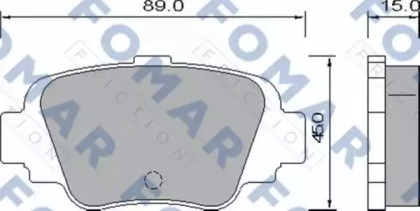 Комплект тормозных колодок FOMAR Friction FO 640881