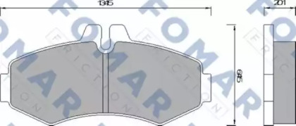 Комплект тормозных колодок FOMAR Friction FO 678681