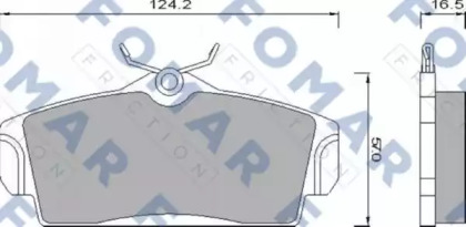 Комплект тормозных колодок FOMAR Friction FO 680781