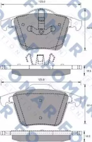 Комплект тормозных колодок FOMAR Friction FO 692181