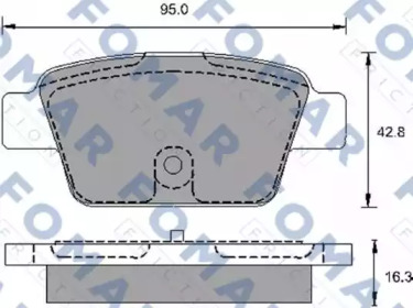 Комплект тормозных колодок FOMAR Friction FO 693981