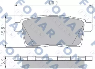 Комплект тормозных колодок FOMAR Friction FO 857781