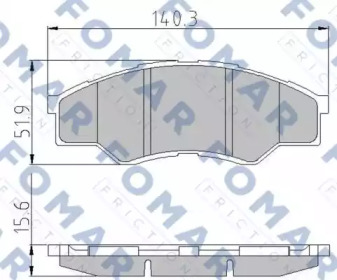 Комплект тормозных колодок FOMAR Friction FO 872581