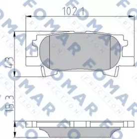 Комплект тормозных колодок FOMAR Friction FO 892781