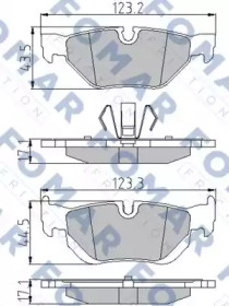 Комплект тормозных колодок FOMAR Friction FO 927281