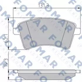 Комплект тормозных колодок FOMAR Friction FO 931381