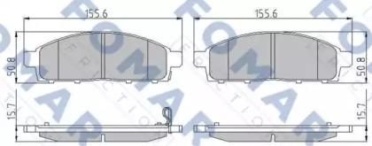 Комплект тормозных колодок FOMAR Friction FO 933081