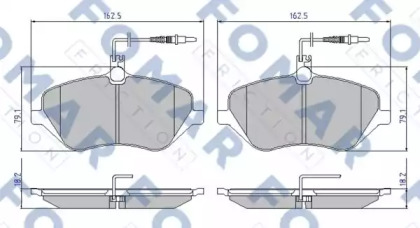 Комплект тормозных колодок FOMAR Friction FO 934981