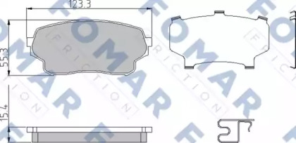 Комплект тормозных колодок FOMAR Friction FO 957281