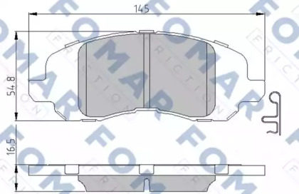 Комплект тормозных колодок FOMAR Friction FO 973981