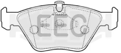 Комплект тормозных колодок EEC BRP0953