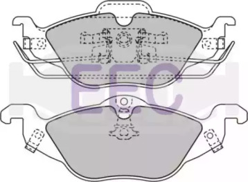 Комплект тормозных колодок EEC BRP1022