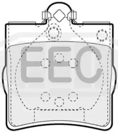 Комплект тормозных колодок EEC BRP1063