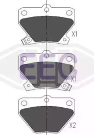 Комплект тормозных колодок EEC BRP1113