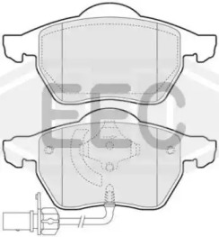 Комплект тормозных колодок EEC BRP1234